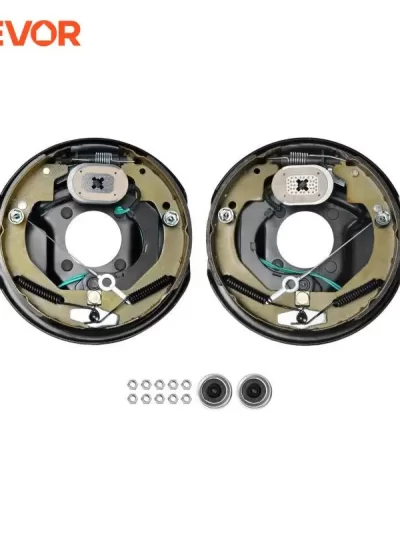 VEVOR 1 Pair 3500/7000 lbs Electric Trailer Brake Assembly Self-Adjusting Axle Backing Plates for Brake System Part Replacement