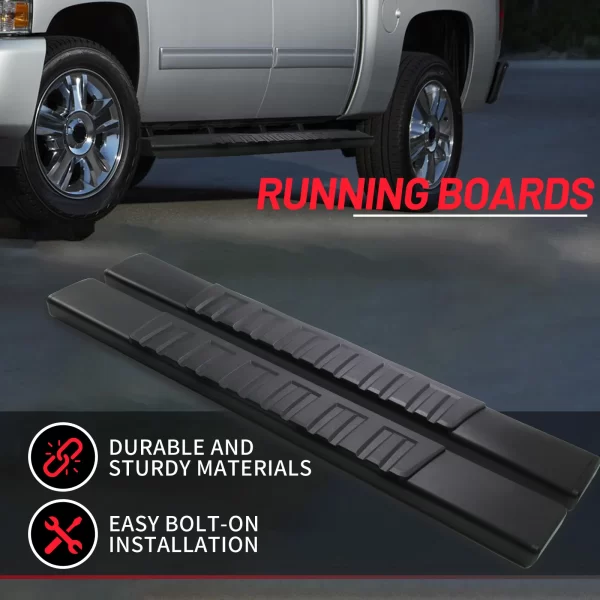 Side Step Nerf Bars Running Boards for 09-14 Ford F150 Super Crew Cab 4 Door - Image 3