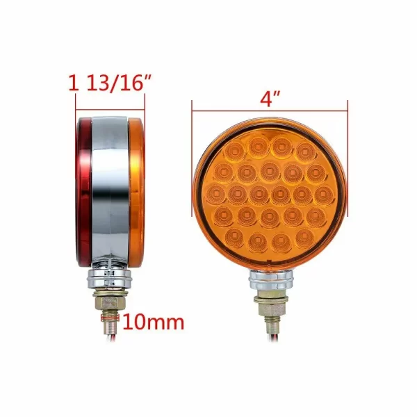 2/1PCS 12-24V Car Lamp 48LED Double Face Side Marker Light Waterproof Truck Turn Signal Brake Light Trailers RV Tail Light - Image 3
