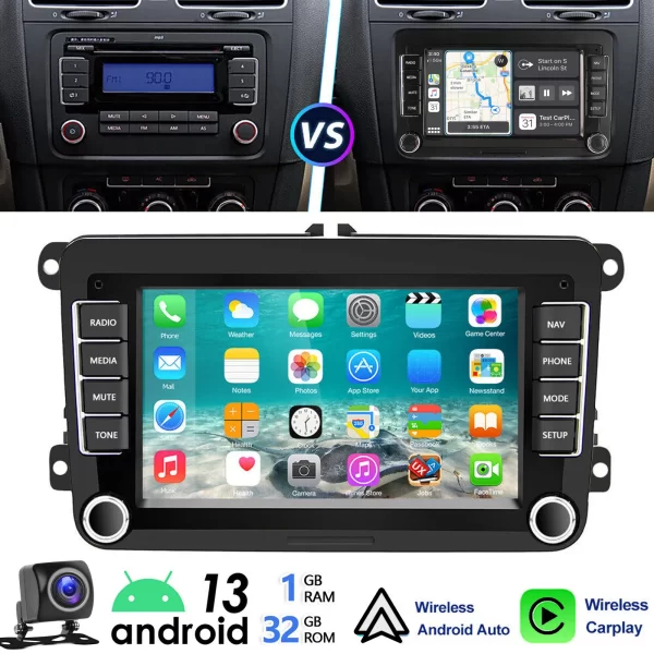 ESSGOO 7" Android 14 4G+64G Apple Carplay Car Stereo - Image 11