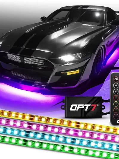 OPT7 Aura Flexible Underglow Car Lights with APP & Remote Control
