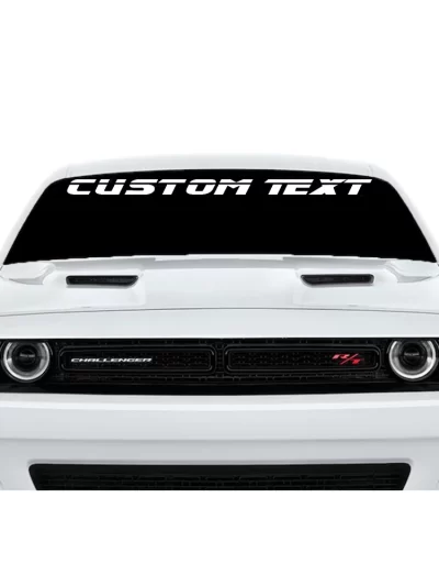 Custom Car Front Window Decal