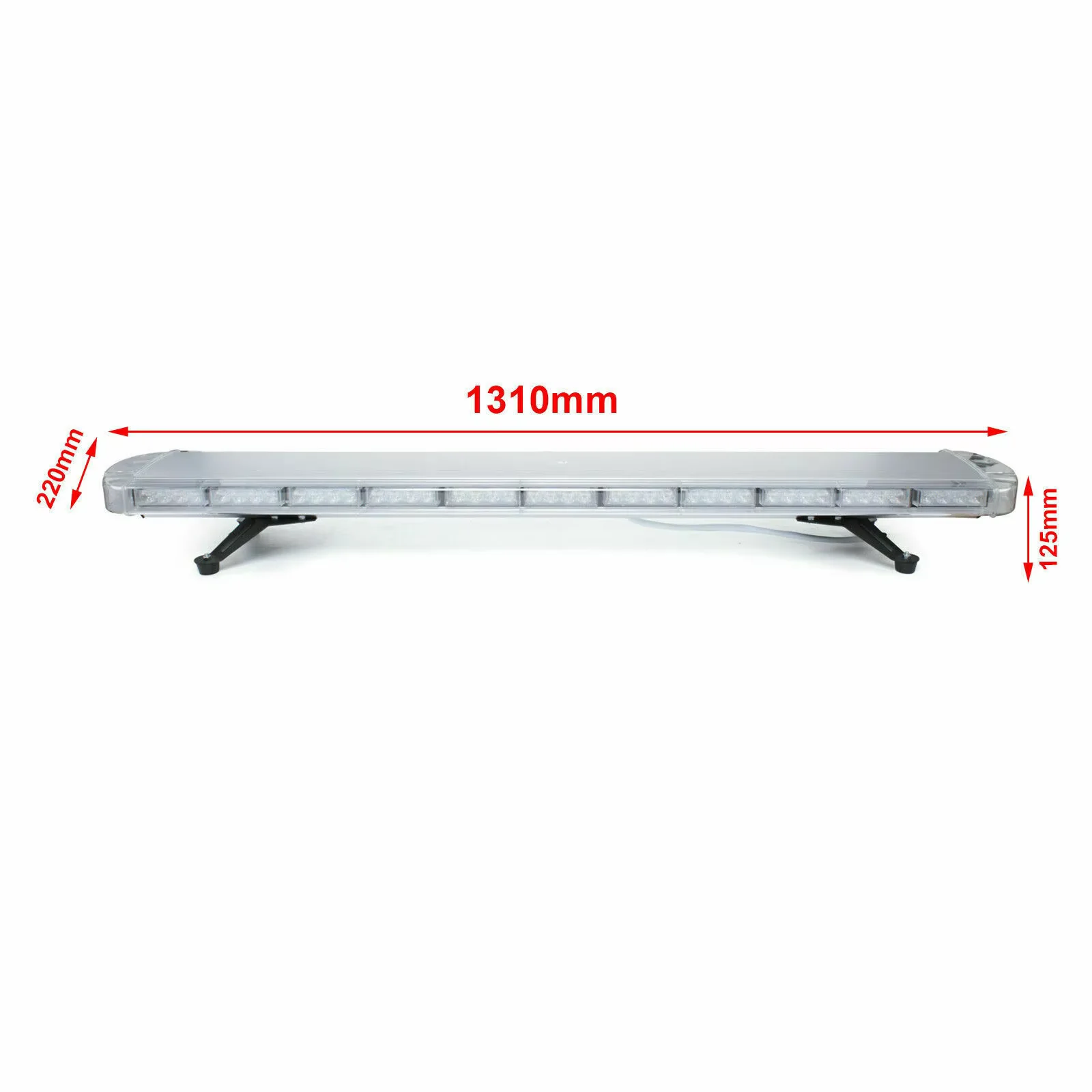 Universal 96 LED Roof Bar 51" Snowplows Beacon Warning Light 12V-24V for Trucks - Image 4