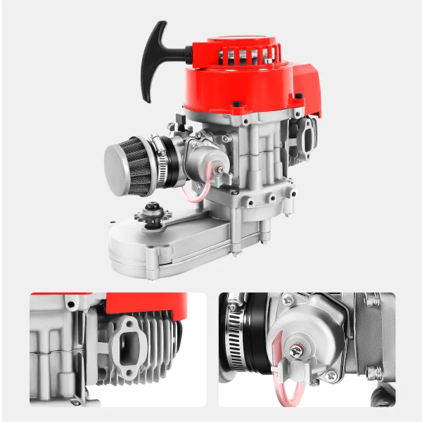 49CC 2 Stroke Pull Start Engine Complete Engine Motor Mini Motor Air Cooled Racing Engine For Pocket Bike Mini Dirt Bike ATV - Image 7