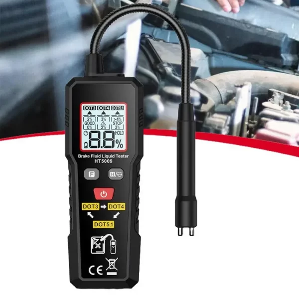 Car Brake Fluid Moisture Tester Auto Brake Fluid Liquid Tester Pen Backlit Oil Moisture Water Detection Car Tool forMost Vehicle - Image 3