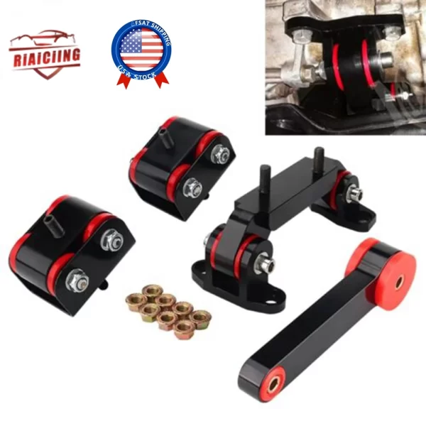 Best price Auto Accessories Engine Motor Transmission Mount for Subaru WRX STI 04-12 Impreza 93-11 red/black - Image 7