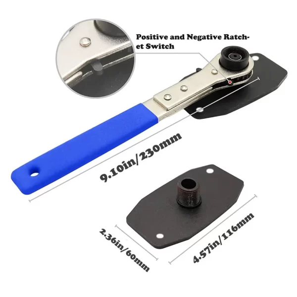 Brake Piston Caliper Press Tool Ratchet Brake Piston Single Twin Quad Pistons Install Tool Car Press Hand Tool - Image 4