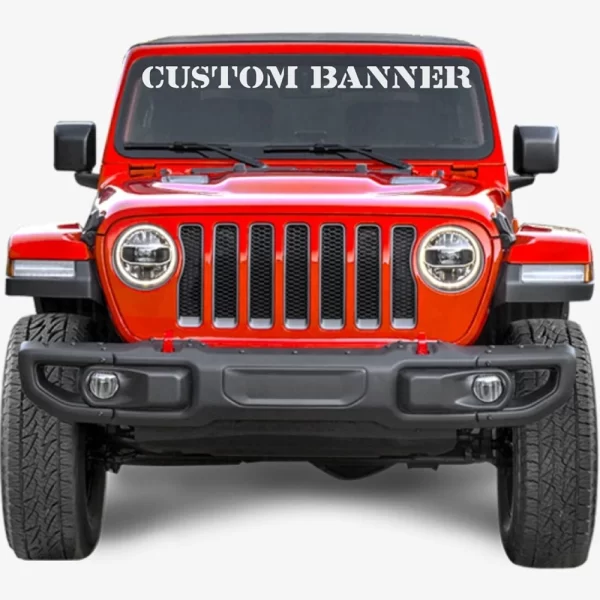 Custom Car Front Window Decal - Image 3