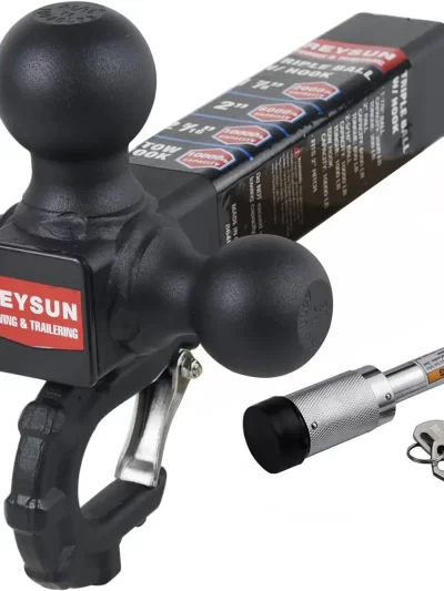 Trailer Hitch 864011L Tri Ball Mount with Hook