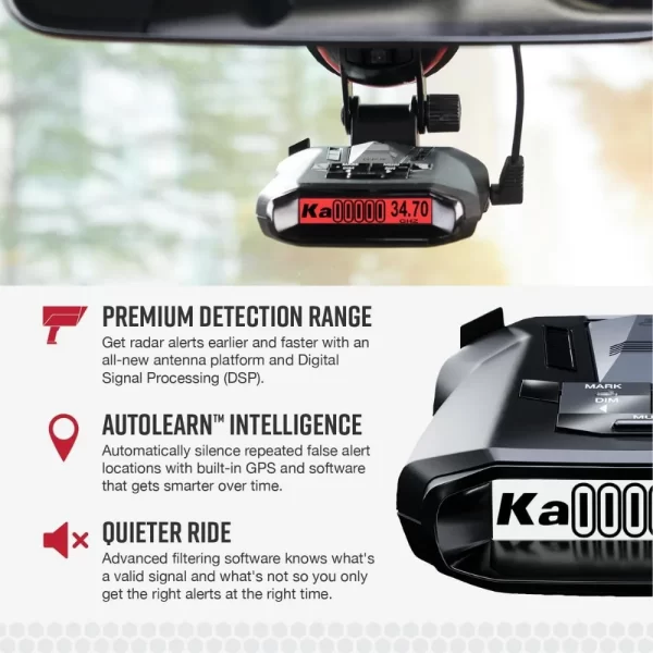 RAD 700i Laser Radar Detector - Premium Detection Range, Advanced Filtering Software, Laser Eye Front and Rear Detection - Image 3