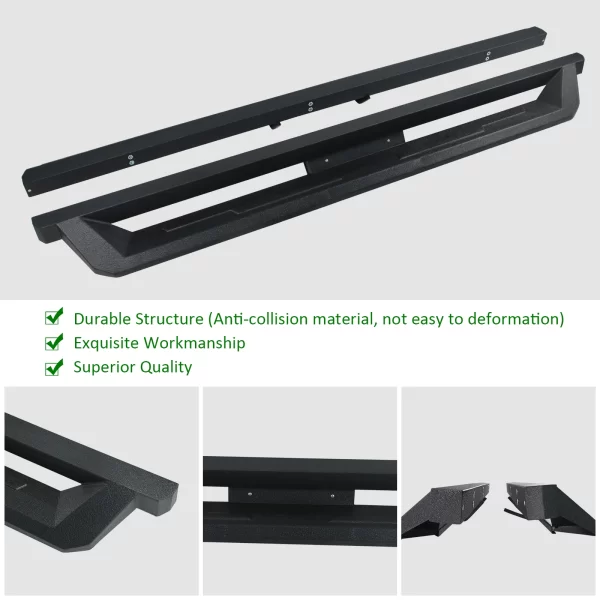 Side Step Nerf Bars Running Boards for 07-18 Silverado/Sierra 1500 Crew Cab - Image 5