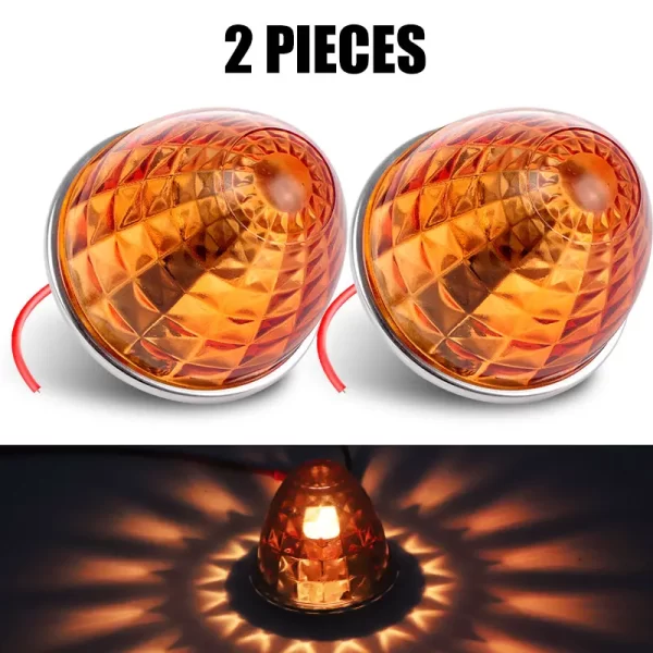1156 LED Bulb Led Side Marker Light Amber Red Clearence Indicator Light Watermelon Taillight For Car Truck Bus Trailer 12V 24V - Image 13