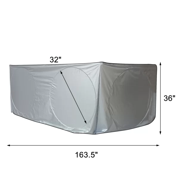 Truck Sunshades Windshield Sun Shade For Semi Commercial And Big Rig Truck 240T Protective Car Interior Accessories - Image 2