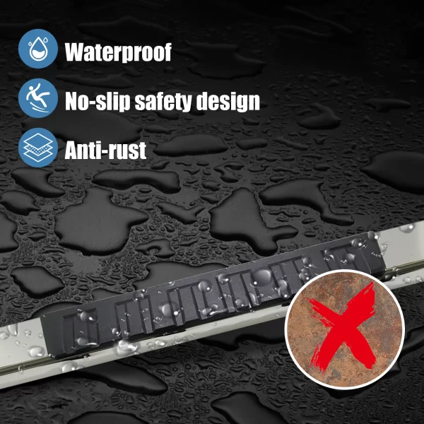 For 19-24 Chevy Silverado 1500 Double Cab 6" Running Boards Nerf Bars Side Steps - Image 3