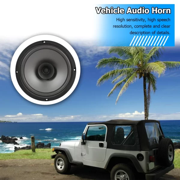 TS-601 500W Coaxial Speaker Vehicle Indoor Audio Stereo Speaker Black Universal - Image 4