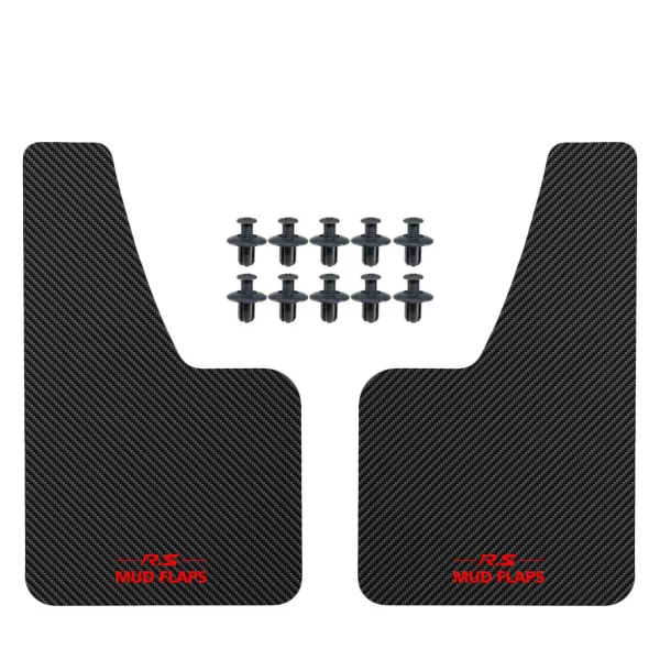 Universal Black Carbon Fiber Effect Fender Covers - Image 2