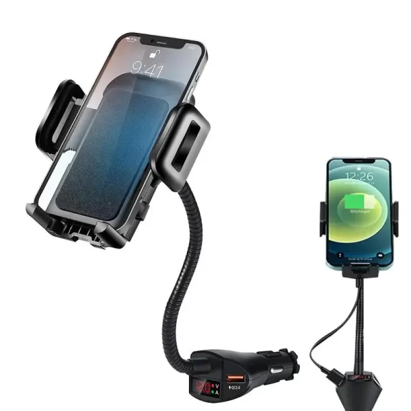 3 In 1 Car Cigarettes Lighter Phone Holder - Image 2