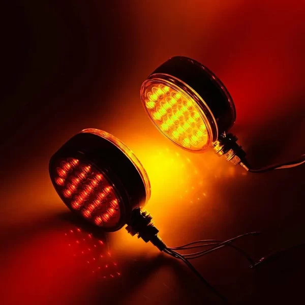 2/1PCS 12-24V Car Lamp 48LED Double Face Side Marker Light Waterproof Truck Turn Signal Brake Light Trailers RV Tail Light - Image 2