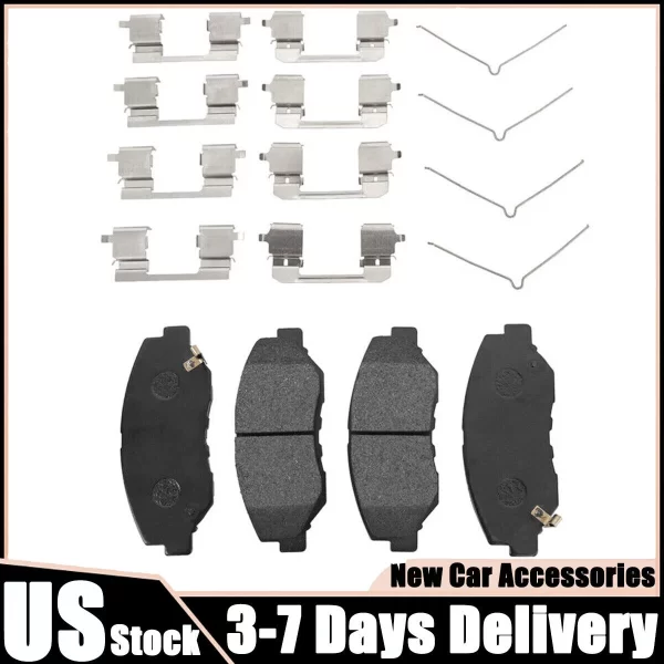 4Pcs Front Ceramic Brake Pads & 12Pcs Brake Pads Accessory for Honda Accord US - Image 2