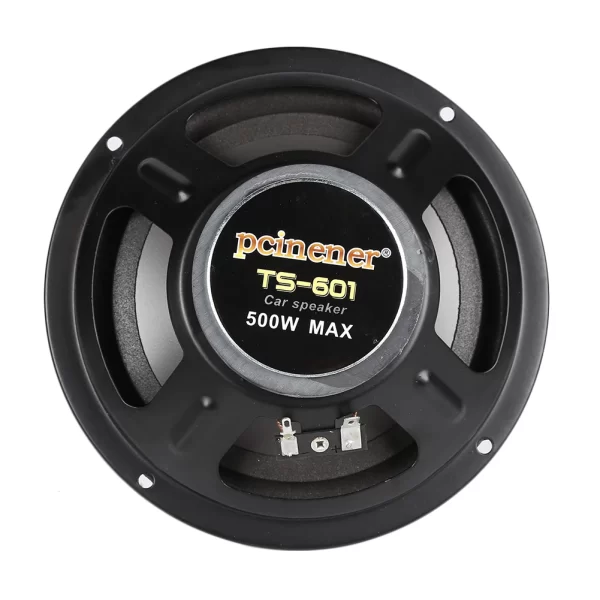 TS-601 500W Coaxial Speaker Vehicle Indoor Audio Stereo Speaker Black Universal - Image 5