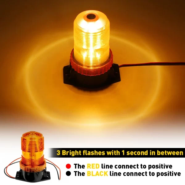 Car Truck Picker Warning Light Emergency LED Strobe Light Flashing Beacon Signalling Traffice Indication Lamp Security 12V 24V - Image 6