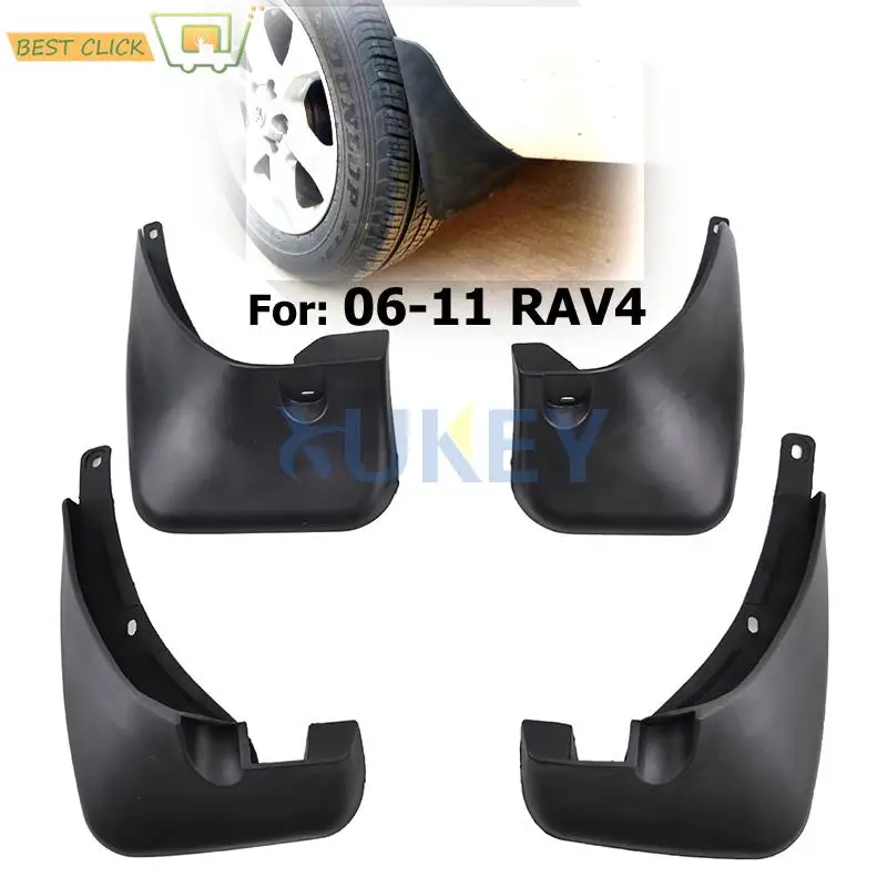 Set Mud Flaps For Toyota RAV4 No Flare 2006-2012 Mudflaps Splash Guards Mud Flap Mudguards Fender 2007 2008 2009 2010 2011 - Image 2