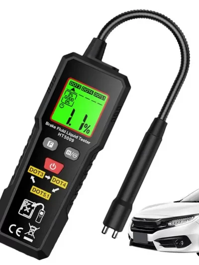 Car Brake Fluid Moisture Tester Auto Brake Fluid Liquid Tester Pen Backlit Oil Moisture Water Detection Car Tool forMost Vehicle
