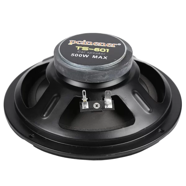 TS-601 500W Coaxial Speaker Vehicle Indoor Audio Stereo Speaker Black Universal - Image 6