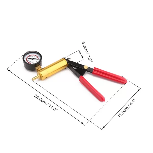 Vacuum Pump Car Brake Clutch Bleeder Tester Motorcycle Bleeding Hand Pump Tool with Case - Image 3