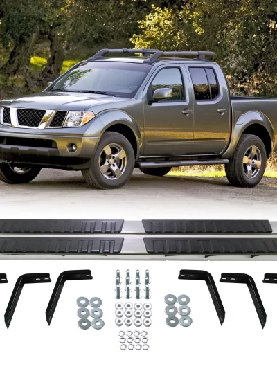 For 2005-2023 Nissan Frontier Crew Cab 6" Running Boards Side Step Bars S/S H