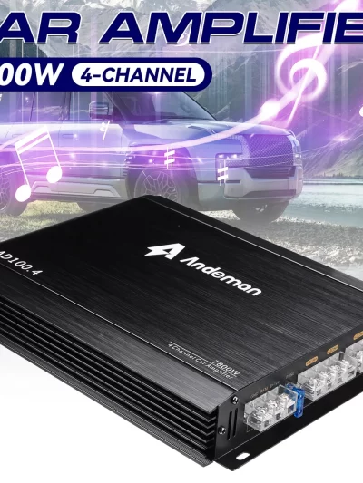 Andeman 4-Channel Car Amplifier 7800W Peak Power A/B Class 200W RMS 12V-13.8V High Performance Audio Amplifier