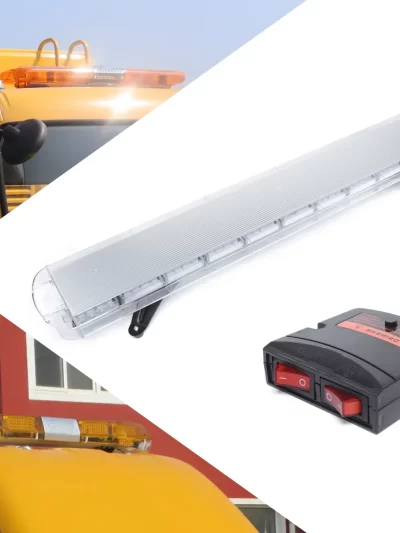 Universal 96 LED Roof Bar 51" Snowplows Beacon Warning Light 12V-24V for Trucks