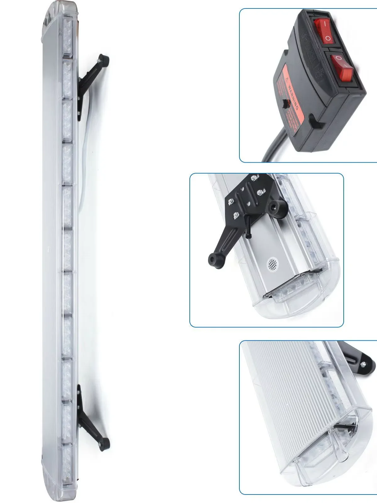 Universal 96 LED Roof Bar 51" Snowplows Beacon Warning Light 12V-24V for Trucks - Image 6