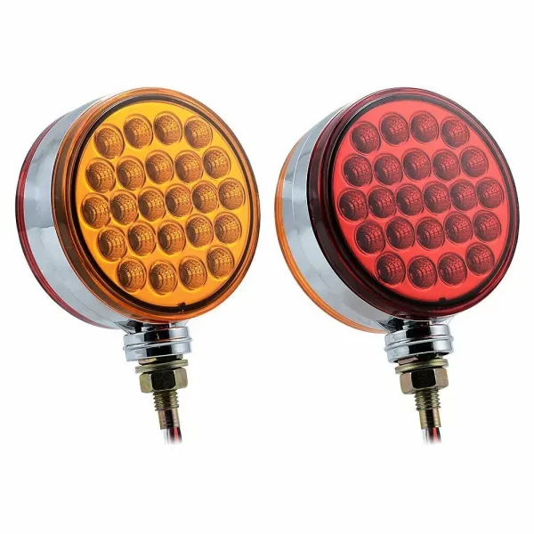 2/1PCS 12-24V Car Lamp 48LED Double Face Side Marker Light Waterproof Truck Turn Signal Brake Light Trailers RV Tail Light - Image 4