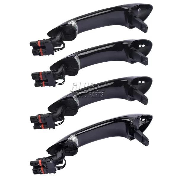 4Pcs Front Rear L/R Black Door Handle For BMW 5 6 7 SERIES - Image 6