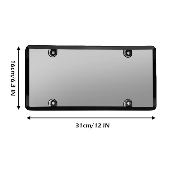 2Pcs License Plate Protector with Screw Caps Cover Kit - Image 6