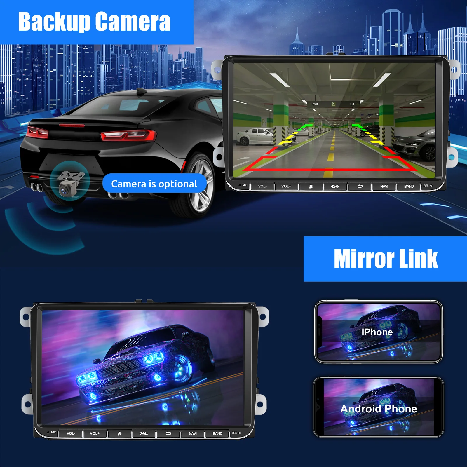 9" Android 14 4G+64G Wireless Carplay Car Stereo - Image 6