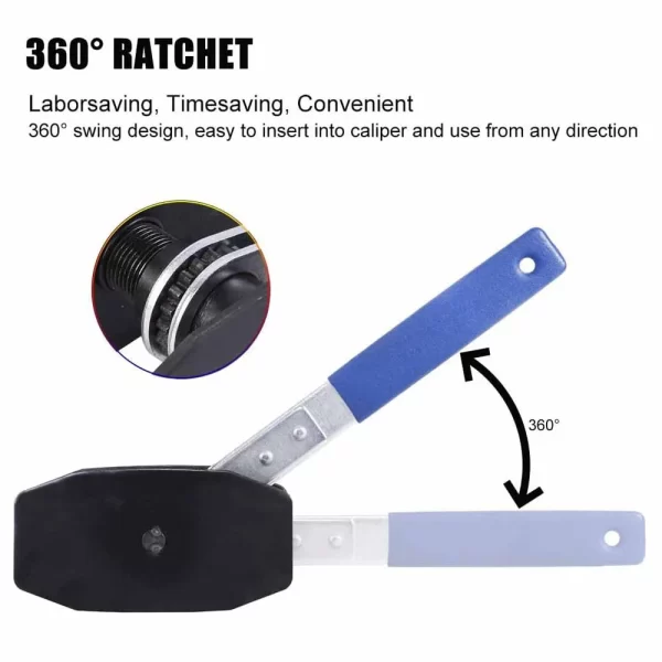 Brake Piston Caliper Press Tool Ratchet Brake Piston Single Twin Quad Pistons Install Tool Car Press Hand Tool - Image 3