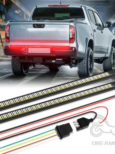 60" LED Truck Strip Tailgate Light Bar Reverse Brake Turn Signal Stop Lamp Tail Light 864 LED Sequential Strip For Pickup Truck