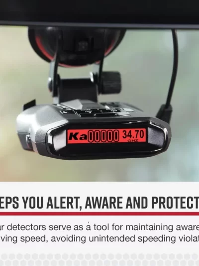 RAD 700i Laser Radar Detector - Premium Detection Range, Advanced Filtering Software, Laser Eye Front and Rear Detection