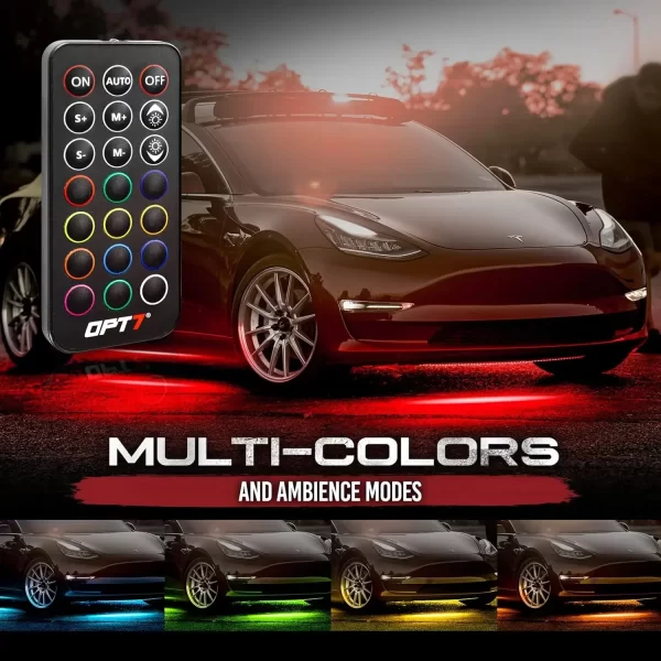 OPT7 Aura Flexible Underglow Car Lights with APP & Remote Control - Image 4