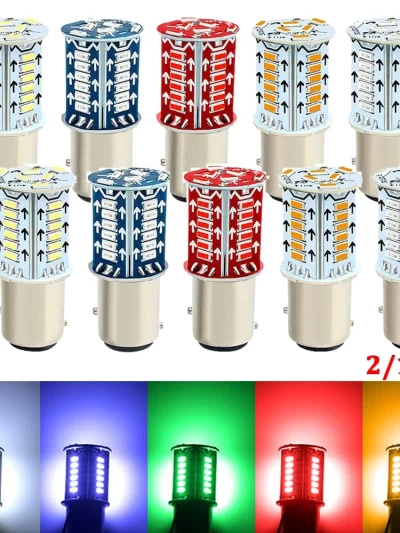Strobe LED Brake Lights Bulbs Flashing Strobe Blinking Brake Light Reverse Brake Parking Lamps for Cars Trucks Motorcycles Trail
