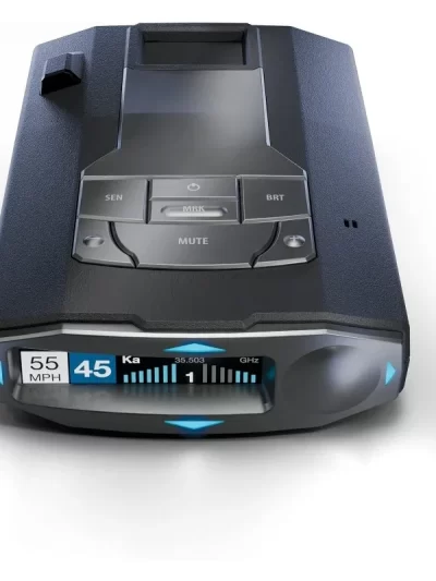Laser Radar Detector - Dual-Band Wi-Fi and Bluetooth Enabled, 360° Directional Arrows, Exceptional Range, Shared Alerts