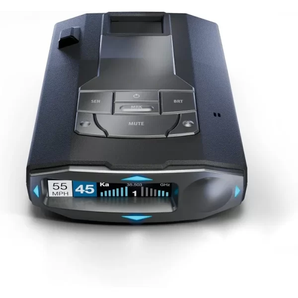Laser Radar Detector - Dual-Band Wi-Fi and Bluetooth Enabled, 360° Directional Arrows, Exceptional Range, Shared Alerts