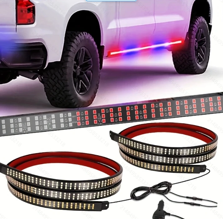 2pcs 71in multicolor Emergency Truck LED Light Bar Flashing Hazard Safety Side Light For Trucks Construction Vehicles Pickup SUV - Image 8