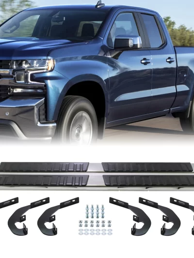Step Bar Running Board for 19-23 Silverado/Sierra 1500 2500HD 3500HD Crew Cab