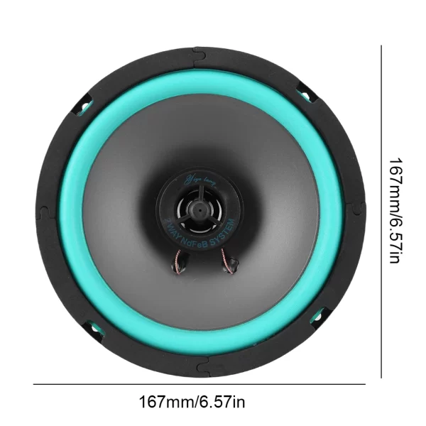 4/5/6.5 Inch 100W/160W HiFi Coaxial Subwoofer - Image 6