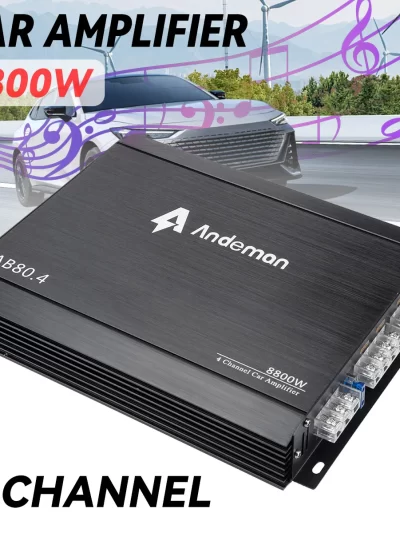 4-Channel 12V Car Power Amplifier Digital Stereo Surround Passive Subwoofer Audio Player Max 8800W
