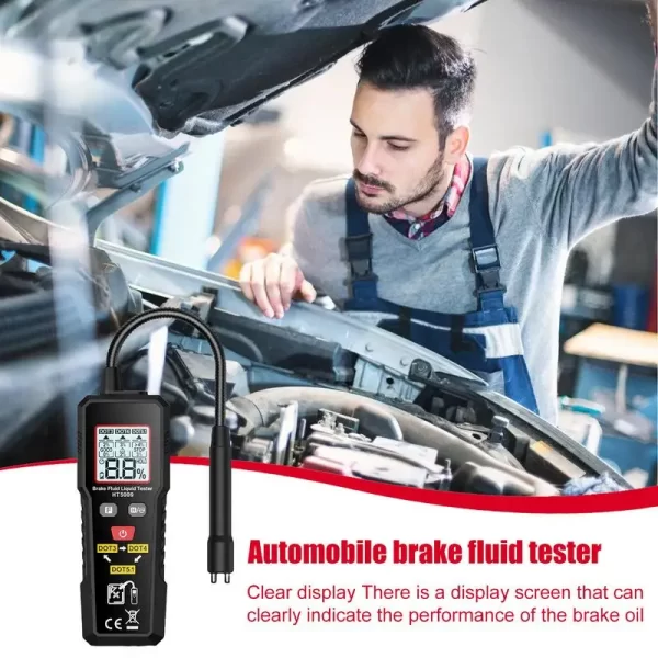 Car Brake Fluid Moisture Tester Auto Brake Fluid Liquid Tester Pen Backlit Oil Moisture Water Detection Car Tool forMost Vehicle - Image 4