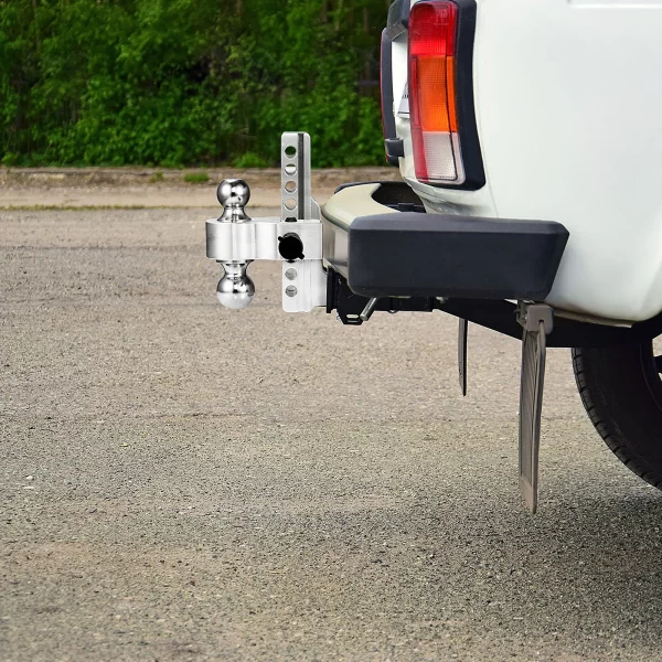 Aluminum Drop Trailer Hitch Heavy Duty Tow Hitches Trailer Hitch Interchangeable Ball Mount With 8-Inch Drop/Rise Towing Hitch - Image 4